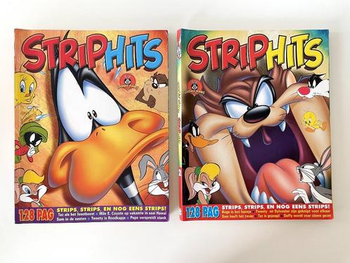 Boek, strip Striphits nr 1 en 2 / Looney Tunes / WB, Verzamelen, Stripfiguren, Gebruikt, Boek of Spel, Looney Tunes, Ophalen of Verzenden