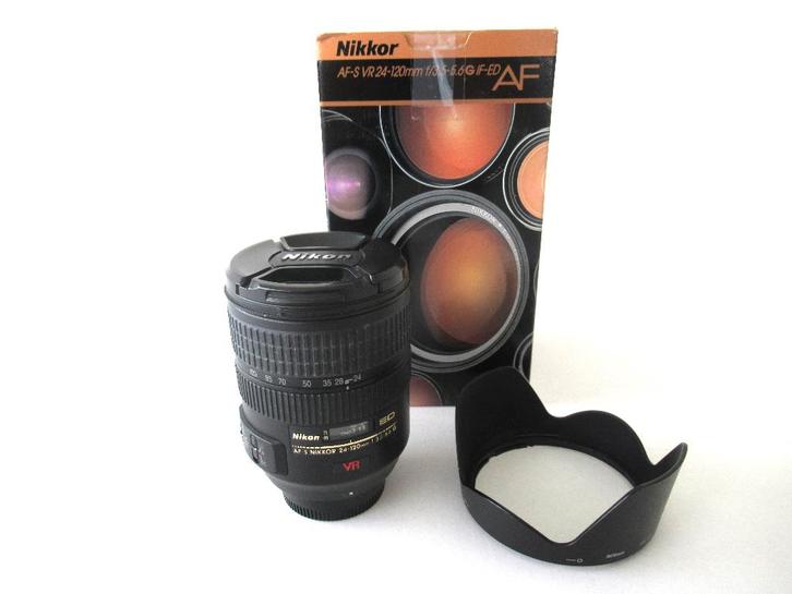 Nikon Zoomlens AF-S VR 24-120mm f/3,5-5,6G IF-ED, Audio, Tv en Foto, Fotografie | Lenzen en Objectieven, Zo goed als nieuw, Telelens