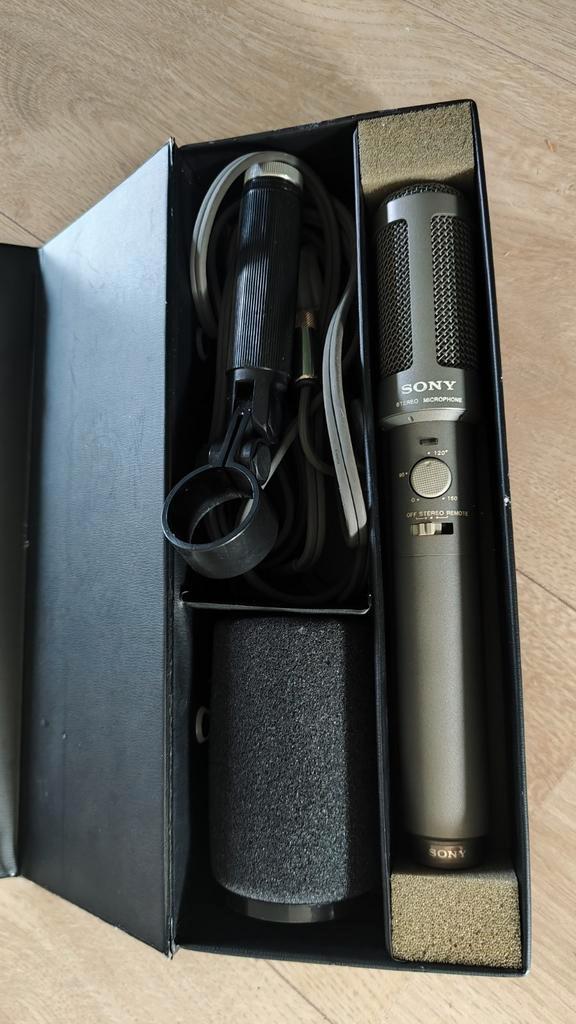 Sony ECM-969 Stereo Condenser Microfoon, Muziek en Instrumenten, Microfoons, Zo goed als nieuw, Ophalen of Verzenden