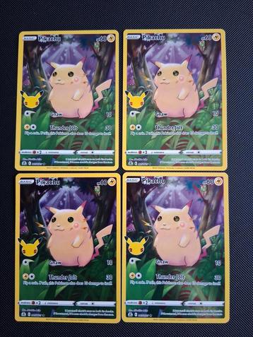 Pikachu 005/025 Celebrations 25th Anniversary - 4 kaarten beschikbaar voor biedingen