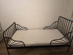 Ikea MINNEN Meegroeibed - Zwart - 80x200 cm, Ophalen, 85 tot 100 cm, Gebruikt, Matras