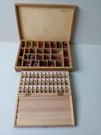 Houten letter/leerkisten.School.Jaren1950/60.Pr.p/stuk, Ophalen of Verzenden