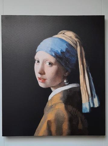 Meisje met de parel - Canvas reproductie schilderij beschikbaar voor biedingen