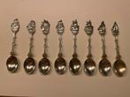 8 verzilverde schepen lepeltjes van Douwe Egberts vintage., Antiek en Kunst, Antiek | Bestek, Ophalen of Verzenden