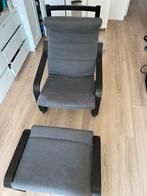 Ikea fauteuil met voetenbank, Ophalen, Zo goed als nieuw, 50 tot 75 cm