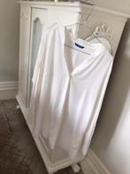 Roomwitte blouse 46 tricot mouw, Ophalen of Verzenden, Wit, Zo goed als nieuw, Maat 46/48 (XL) of groter