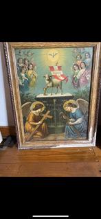 Religieuze prent met bijpassend kader, Antiek en Kunst, Kunst | Schilderijen | Klassiek, Ophalen