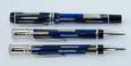 Parker Duofold Blue Mosaic 3 delig set pennen 18k goud, Verzamelen, Pennenverzamelingen, Voordeelsieraden, Zo goed als nieuw, Info@voordeelsieraden.nl