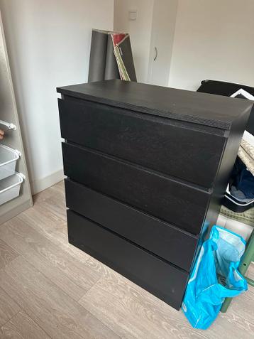 Ikea Malm ladekast zwartbruin - afbeelding 2