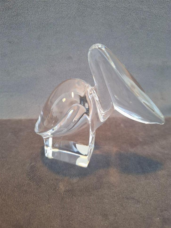 Orrefors, kristallen Pelikaan, ontwerp Gunnar Cyren, Antiek en Kunst, Antiek | Glas en Kristal, Ophalen of Verzenden