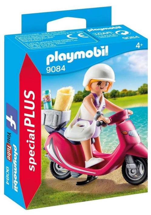 PLAYMOBIL 9084 Zomer Meisje met Scooter, Kinderen en Baby's, Speelgoed | Playmobil, Nieuw, Complete set, Ophalen of Verzenden
