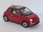 Fiat 500 pano dak rood 1/18 sale, Ophalen of Verzenden, Gebruikt, Auto, Overige merken
