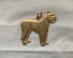 Gouden bouvier hanger 14K Bouvier des Flandres, Verzenden, Gebruikt, Goud, Dier