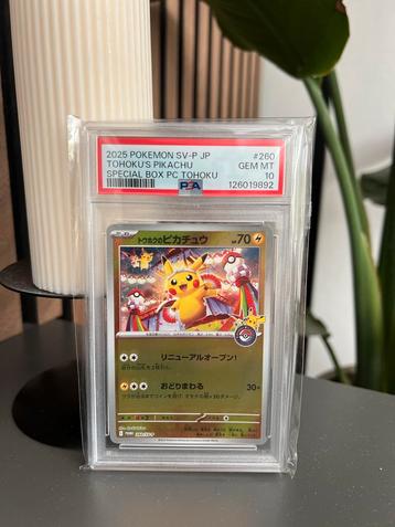 Pokémon Tohoku Pikachu 260/SV-P PSA 10 beschikbaar voor biedingen