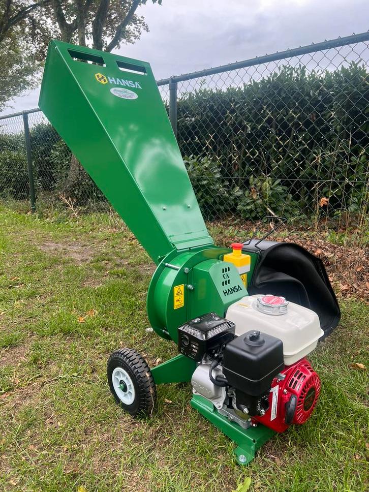 Nieuwe degelijke Hansa C4 takken hakselaar met Honda GX160, Tuin en Terras, Hakselaars, Nieuw, Benzine, Met opvangzak, Ophalen