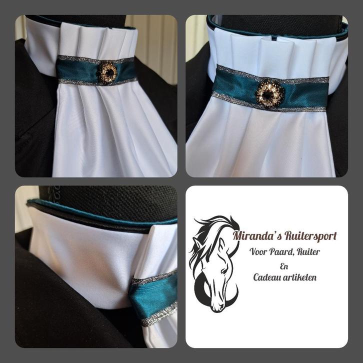 Made by Lique kinder plastron Harmonica Groen, Dieren en Toebehoren, Paardrijkleding, Nieuw, Kinderen, Bovenkleding, Dressuur