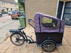 Bakfiets Troy (bodem kapot), Fietsen en Brommers, Fietsen | Bakfietsen, Ophalen, Gebruikt, 4 kinderen of meer, Huif