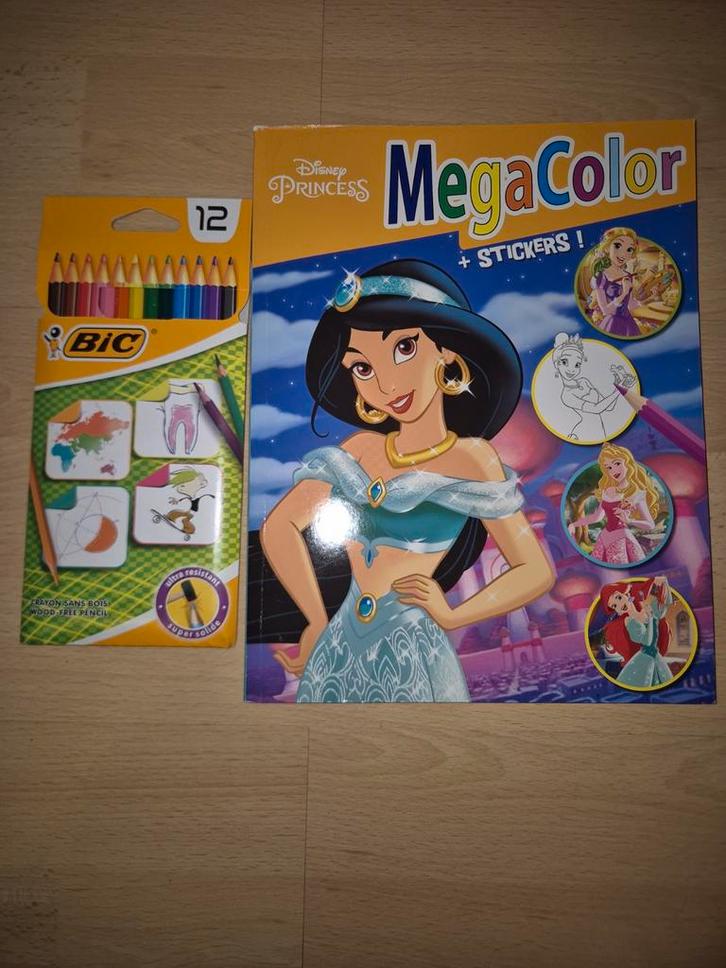 Geheel nieuw: Disney Princess Kleurboek + Potloden. Sint tip, Kinderen en Baby's, Speelgoed | Educatief en Creatief, Nieuw, Knutselen