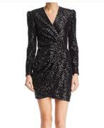 SCHITTERENDE nieuwstaat Maje paillettenjurk mt 36/38 CHCS, Kleding | Dames, Zwart, Ophalen of Verzenden, Maat 36 (S), Boven de knie