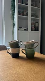 Hk living cappucino mokken, Huis en Inrichting, Keuken | Servies, Keramiek, Ophalen of Verzenden, Zo goed als nieuw, Overige stijlen