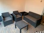 Tuinset loungeset 4 delig, Ophalen, 4 zitplaatsen, Kunststof, Gebruikt