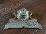 Mooi koperen inktstel inktpotje antiek, Antiek en Kunst, Ophalen of Verzenden, Koper