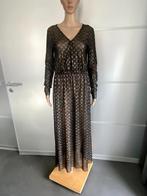 J121 Sissy Boy lange maxi jurk maat 40/42=M/L zwart beige, Maat 38/40 (M), Zwart, Sissy-Boy, Ophalen of Verzenden