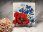 IHR knutsel servetten klaproos blauwe bloemen decoupage M729, Hobby en Vrije tijd, Knutselen, Ophalen of Verzenden, Nieuw, Materiaal