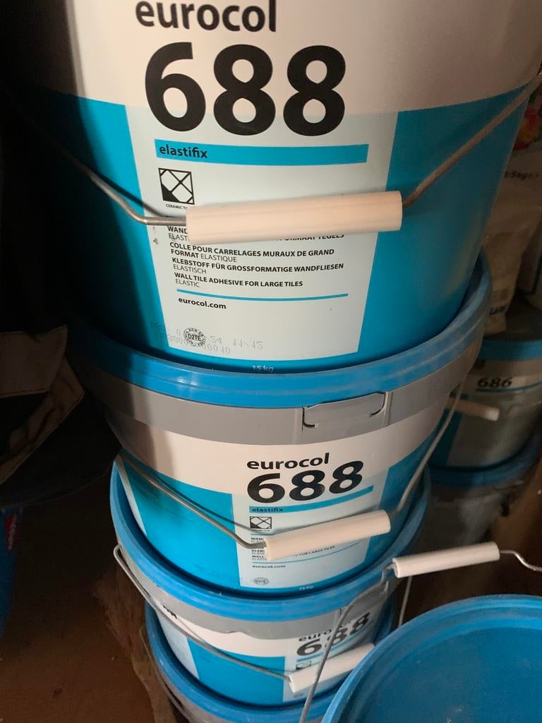 Tegellijm, EUROCOL, OMNICOL , MAPEI, Doe-het-zelf en Verbouw, Tegels, Zo goed als nieuw, Wandtegels, Overige materialen, Minder dan 20 cm