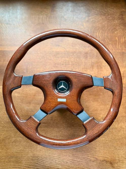 Momo Houten Stuur Mercedes W123 W124 W126 W129 W140 W201, Auto-onderdelen, Besturing, Alfa Romeo, Amerikaanse onderdelen, Audi