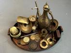 Verzameling brocante messing koper brons rommelmarkt spullen, Antiek en Kunst, Antiek | Koper en Brons, Ophalen of Verzenden