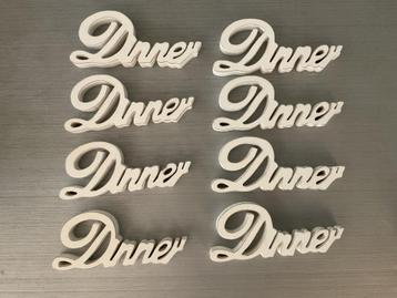 8x Rivièra Maison Dinner houten menukaarthouder (nieuw) beschikbaar voor biedingen