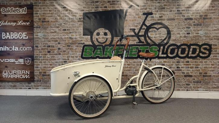 Johnny Loco bakfiets Shimano Steps Ivory Nieuw!, Fietsen en Brommers, Fietsen | Bakfietsen, Nieuw, Johnny Loco, 2 kinderen, Elektrisch