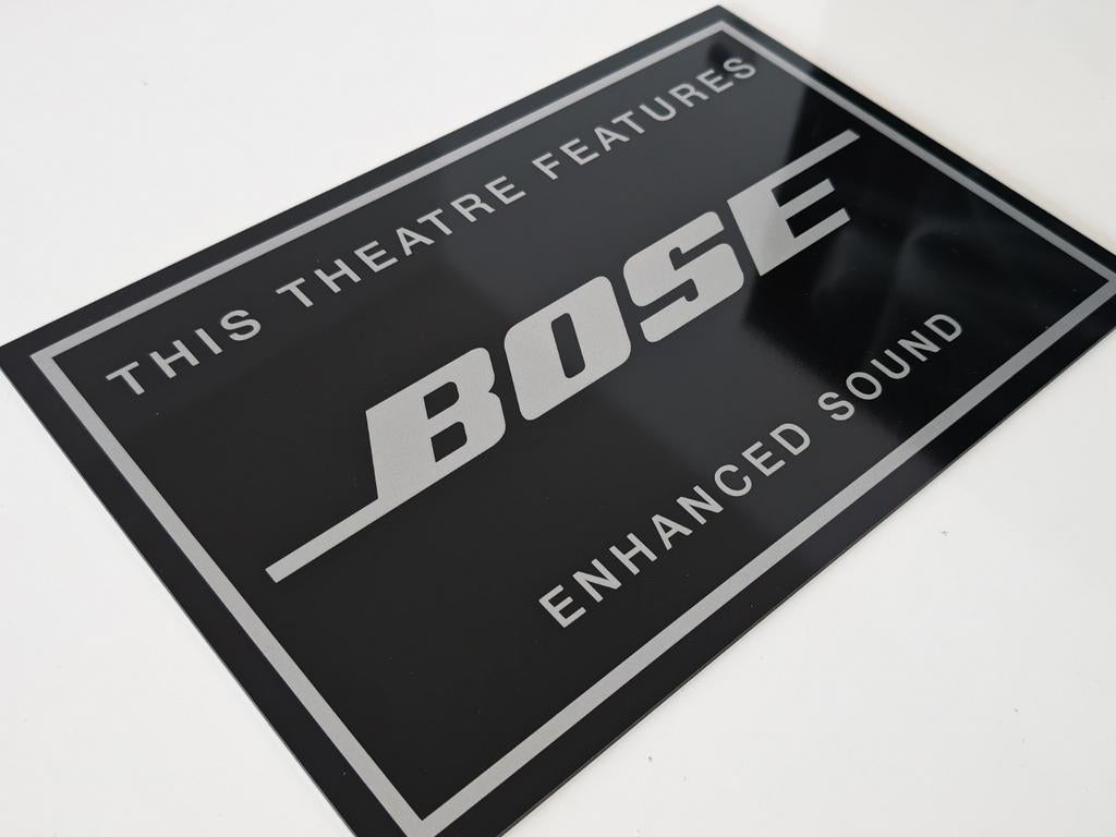 BOSE thuisbioscoop logo/bord/sign - uniek - NIEUW!, Ophalen of Verzenden, Nieuw