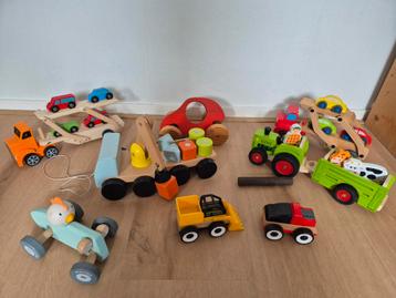 Houten Speelgoed Voertuigen Set beschikbaar voor biedingen