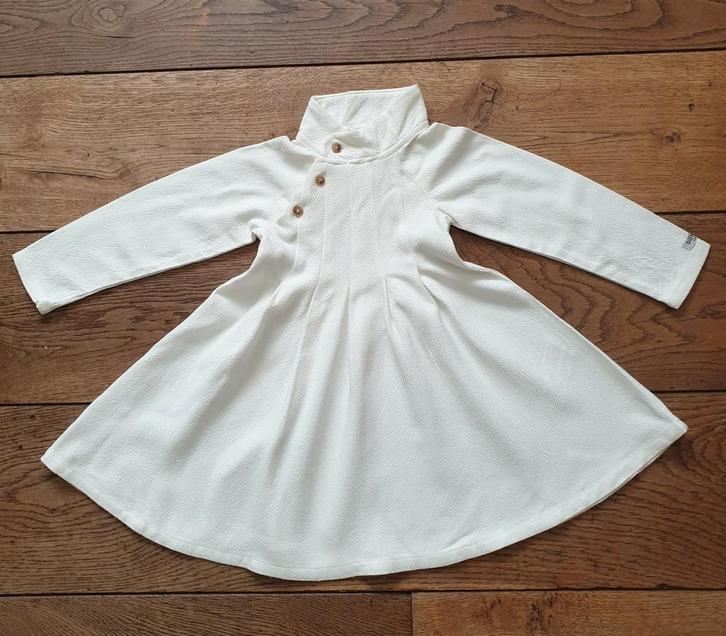 Leuke zwierjurk 35%linnen donsje maat 86/92, Kinderen en Baby's, Babykleding | Maat 86, Zo goed als nieuw, Meisje, Jurkje of Rokje