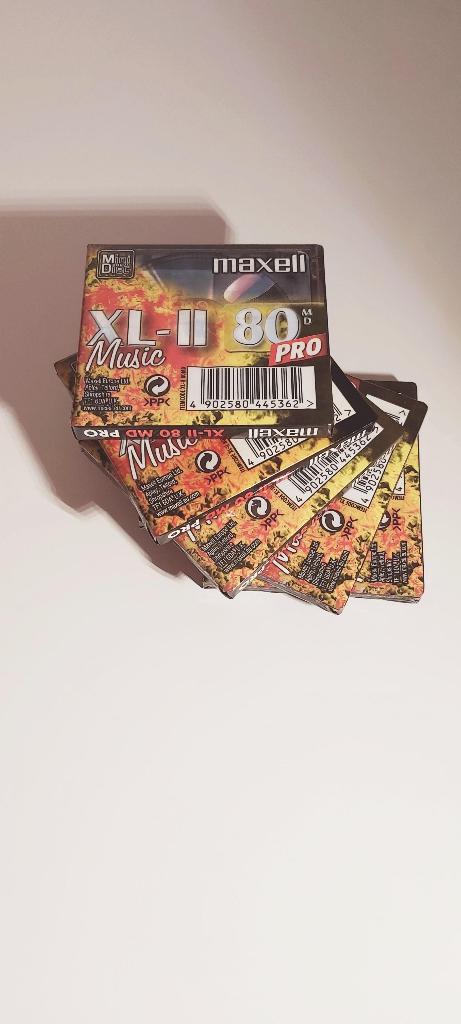 NEW > 5x minidiscs MAXELL XL-II PRO 80, Audio, Tv en Foto, Mp3-spelers | Accessoires | Overige merken, Ophalen, Nieuw, Overige typen