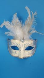 Venetiaans oogmasker met veren, decoratie, brocante. 6C1, Ophalen of Verzenden, Gebruikt, Abraham of Sarah