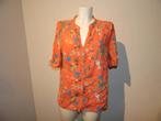 Pom Amsterdam koraal kleurige blouse dieren print kleur 42, Overige kleuren, Verzenden, Maat 42/44 (L), Zo goed als nieuw
