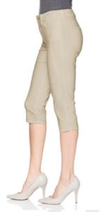 NYDJ Feather vlot capri stretch broek mt (6) 38 KOOPJE, Nieuw, Beige, NYDJ, Maat 38/40 (M)