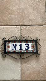 Huisnummer 13, Huis en Inrichting, Woonaccessoires | Tekstborden en Spreuken, Ophalen of Verzenden, Nieuw