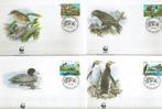 NIEUW ZEELAND 1993 SET WWF FDC'S VOGELS BIRDS, Ophalen of Verzenden, Gestempeld, Dier of Natuur