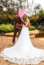 Justin Alexander Trouwjurk - Zo goed als nieuw!, Justin Alexander, Trouwjurk, Wit, Ophalen of Verzenden