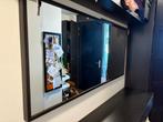 Spiegel 160x70cm, houten zwarte frame, Ophalen, 125 cm of meer, Zo goed als nieuw, Minder dan 100 cm