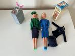 Vintage barbie stewardessen poppen met accessoires, Ophalen of Verzenden, Gebruikt