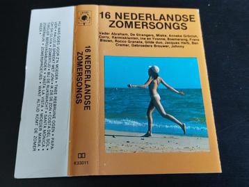 16 NEDERLANDSE ZOMERSONGS (CASSETTEBANDJE) beschikbaar voor biedingen