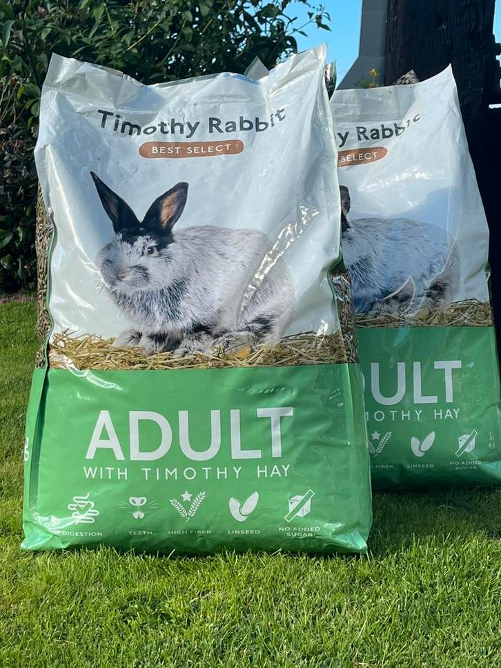 20kg Konijnenvoer – Timothy Rabbit (2x10kg) – €20 korting!, Dieren en Toebehoren, Dierenvoeding, Knaagdier of Konijn, Ophalen of Verzenden
