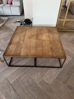 Linteloo Log salontafel 100x100, Huis en Inrichting, Ophalen, Gebruikt, 100 tot 150 cm, Vierkant