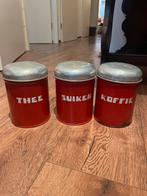 Emaille bussen koffie thee suiker, Antiek en Kunst, Antiek | Emaille, Ophalen of Verzenden