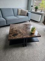 Goossens marmeren salontafel, Huis en Inrichting, Tafels | Salontafels, 50 tot 100 cm, Vierkant, Zo goed als nieuw, Minder dan 50 cm